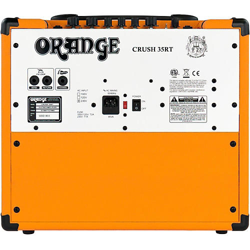 Orange Amplifiers Crush 35RT 35W 1x10 Guitar Combo Amp Black - musicians--Friend