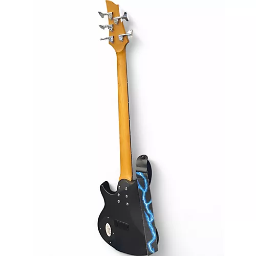 Used Schecter Guitar Research C-5 deluxe Black Electric Bass Guitar Black - musicians--Friend