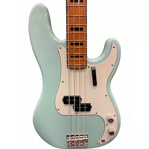 Used Squier Classic Vibe 1970S Precision Bass Surf Green Electric Bass Guitar Surf Green - musicians--Friend