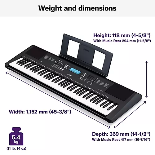 Yamaha PSR-EW310 76-Key Portable Keyboard - musicians--Friend