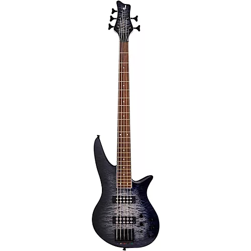 Jackson X Series Spectra Bass SBXQ V Transparent Black Burst - musicians--Friend