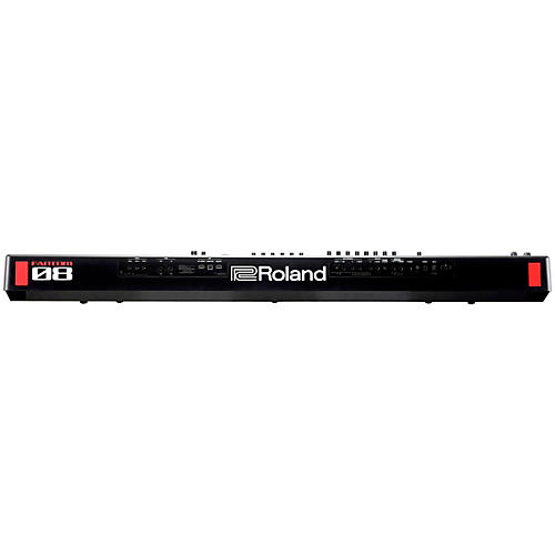 Roland FANTOM-08 Synthesizer With KS-20X, DP-10 and EV-5 Plus Black Series Audio and MIDI Cables - musicians--Friend