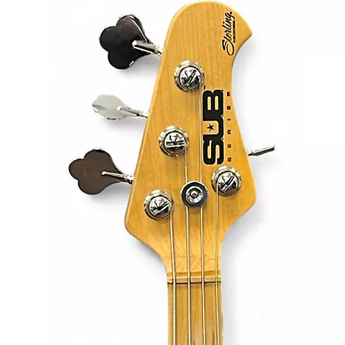 Used Sterling by Music Man Sub 4 Black Electric Bass Guitar Black - musicians--Friend