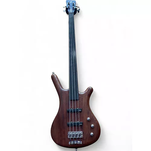 Used 2020 Warwick Pro Series Standard Corvette 4 String Fretless Natural  Electric Bass Guitar Natural - musicians--Friend