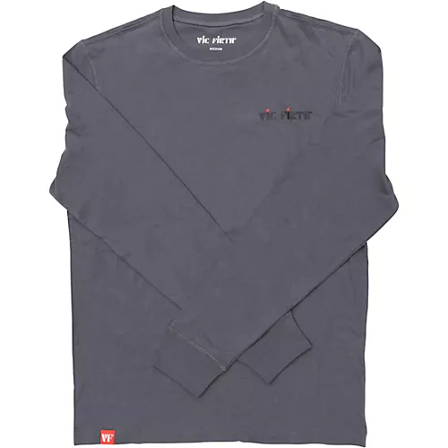 Vic Firth Long Sleeve Tee Large Gray - musicians--Friend