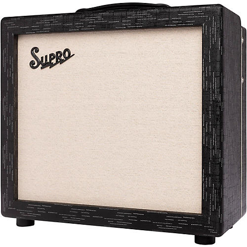 Supro 1614RT Amulet 1x12-inch 15-watt Tube Combo Amp Black Scandia - musicians--Friend