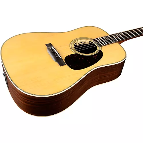 Martin Custom Shop 28 Style Adirondack Spruce-East Indian Rosewood Dreadnought Acoustic-Electric Guitar Natural - musicians--Friend