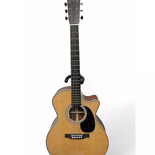 Used Martin custom shop grand performance bearclaw/quilted bubinga Natural Acoustic Electric Guitar Natural - musicians--Friend