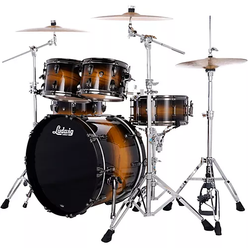 Ludwig Maple Exotic 4-Piece Studio Shell Pack with 22 in. Bass Drum Amethyst Burst - musicians--Friend