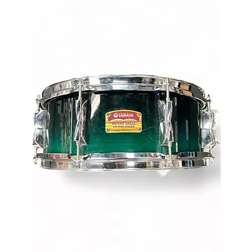 Used Yamaha 14in Wood Shell Air Seal System Blue-Green Fade Drum Blue-Green Fade 33 - musicians--Friend