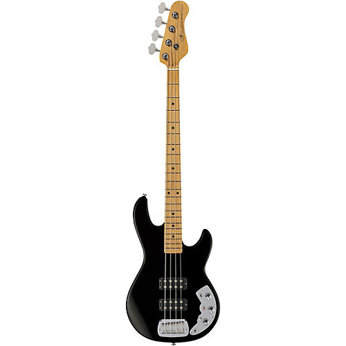G&L CLF Research L-2000 Maple Fingerboard Electric Bass Jet Black - musicians--Friend