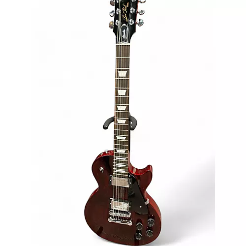 Used Gibson Les Paul Studio Worn Cherry Solid Body Electric Guitar Worn Cherry - musicians--Friend