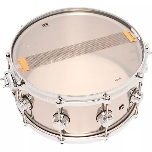 DW Collectors Series Stainless Steel Snare Drum With Die Cast Hoops 14 x 6.5 in. Stainless Steel - musicians--Friend