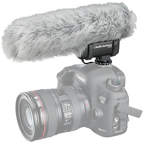 Audio-Technica AT8024 Mono/Stereo Camera Mount Microphone - musicians--Friend