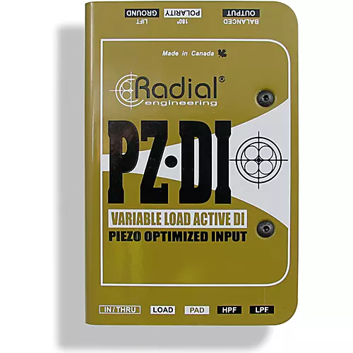 Radial Engineering PZ-DI Acoustic/Orchestral Instrument Active Direct Box - musicians--Friend
