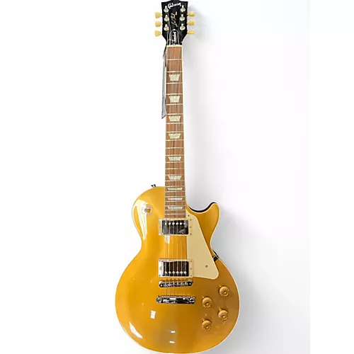Used Gibson LES Paul standard 50s Gold Top Solid Body Electric Guitar Gold Top - musicians--Friend