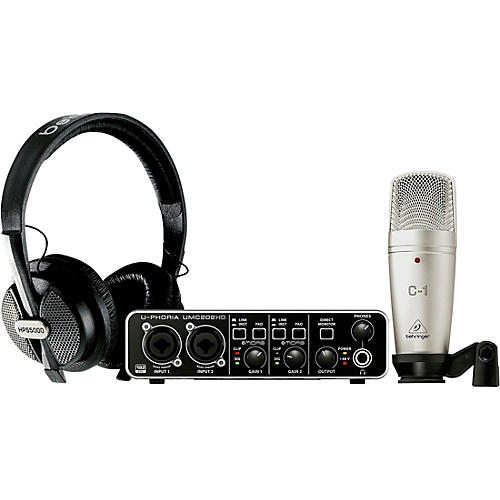 Behringer U-Phoria Studio Pro Complete Recording/Podcasting Bundle - musicians--Friend