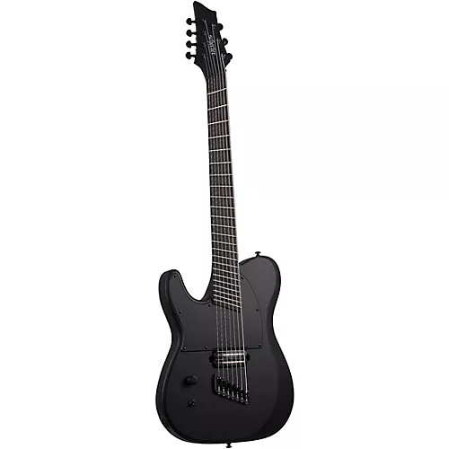 Schecter Guitar Research PT-7 MS Black Ops Left Handed Electric Guitar Satin Black Open Pore - musicians--Friend