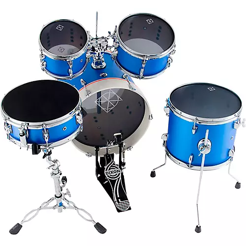 Dixon Jet Set Plus 5-Piece Shell Pack Sub Zero White - musicians--Friend