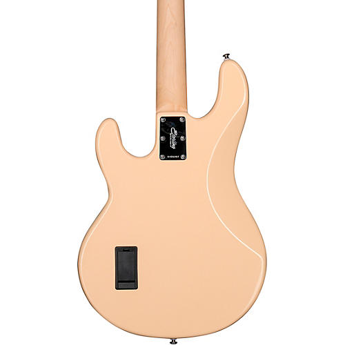 Sterling by Music Man StingRay Ray4 Electric Bass Guitar Pueblo Pink White Pickguard - musicians--Friend