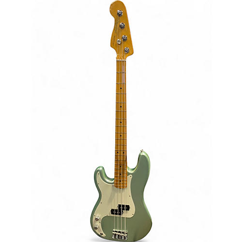 Used 2021 Fender American Professional II Precision Bass MYSTIC SURF GREEN Electric Bass Guitar MYSTIC SURF GREEN - musicians--Friend