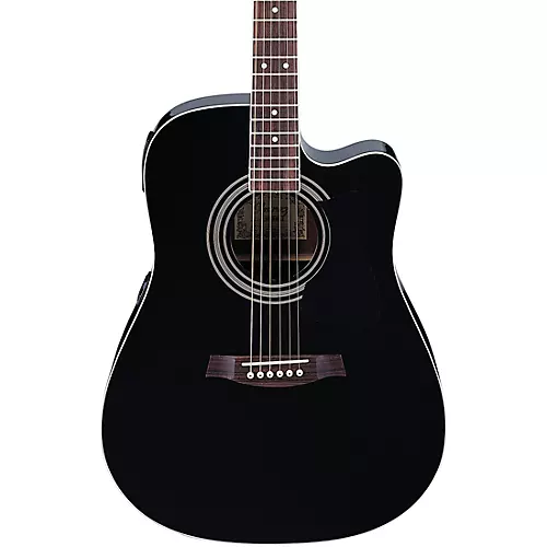 Ibanez V70CE Dreadnought Acoustic-Electric Guitar Pack Black - musicians--Friend