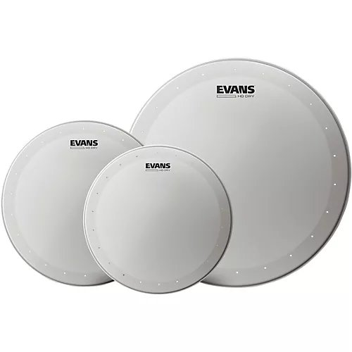 EVANS HD Dry Coated Tom Batter Drum Head Standard Pack 10, 12, 16 in. - musicians--Friend