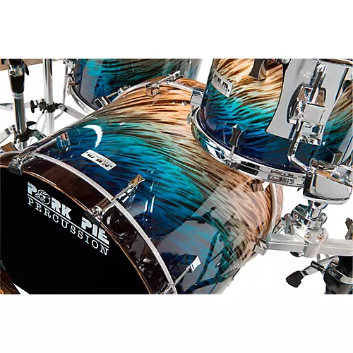 Pork Pie Birch 3-Piece Shell Pack Blue Fade Dip - musicians--Friend