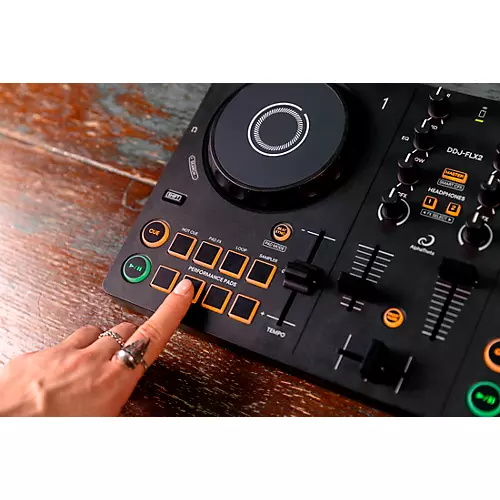 AlphaTheta DDJ-FLX2 Entry Level DJ Controller for rekordbox and Serato Black - musicians--Friend