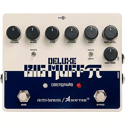Electro-Harmonix Sovtek Deluxe Big Muff Pi Distortion/Sustainer Effects Pedal - musicians--Friend