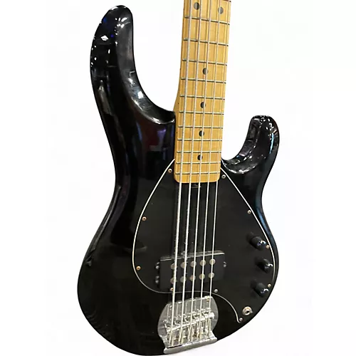 Used Sterling by Music Man SUB SERIES STING RAY 5 BLACK Electric Bass Guitar BLACK - musicians--Friend