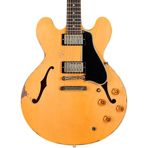 Gibson Custom Murphy Lab 1959 ES-335 Reissue Ultra Heavy Aged Semi-Hollow Electric Guitar Vintage Natural - musicians--Friend
