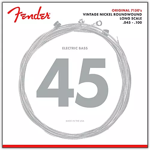 Fender 7150ML Pure Nickel Long Scale Bass Strings - Medium Light - musicians--Friend