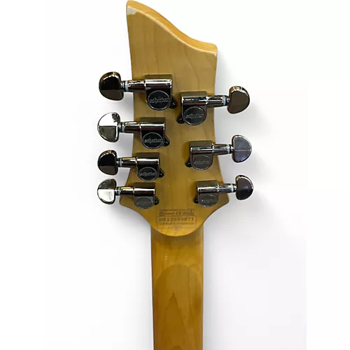 Used Schecter Guitar Research Diamond Series Demon 7 White Solid Body Electric Guitar White - musicians--Friend