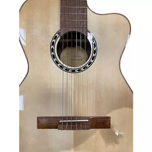 Used Lucero LFN200SCE Natural Classical Acoustic Electric Guitar Natural - musicians--Friend