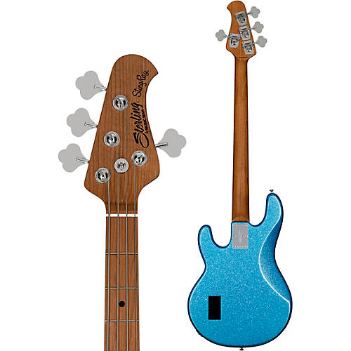 Sterling by Music Man StingRay RAY34 Sparkle Bass Blue Sparkle - musicians--Friend