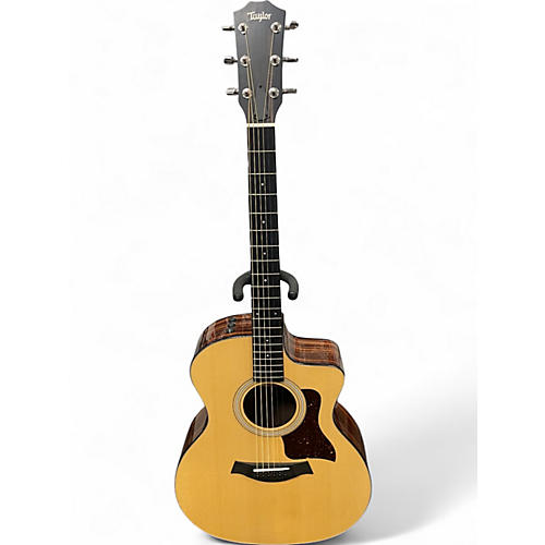 Used Taylor 214CE PLUS Natural Acoustic Electric Guitar Natural - musicians--Friend