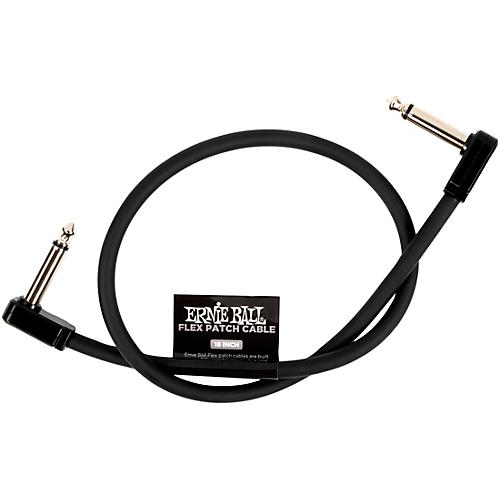 Ernie Ball Flex Patch Cable 3 in. Black - musicians--Friend