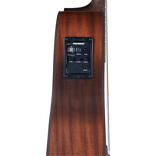Mitchell T333CE-BST Mahogany Auditorium Acoustic-Electric Guitar Edge Burst - musicians--Friend