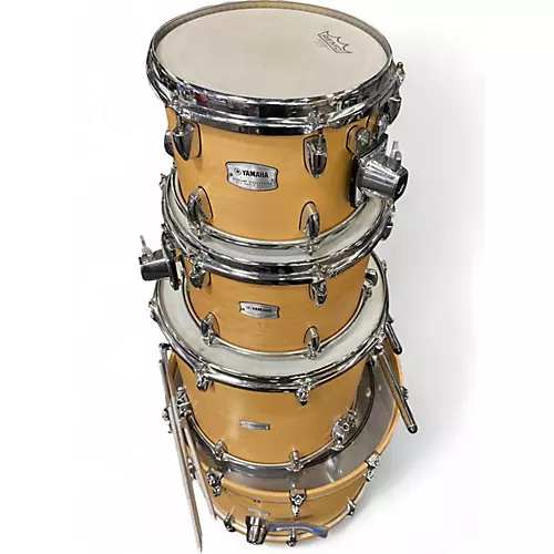 Used Yamaha 4 Piece Tour Custom Natural Drum Kit Natural - musicians--Friend