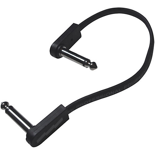 EBS PCF-DL Deluxe EBS Flat Patch Cable 23.62 inches Black and Silver - musicians--Friend