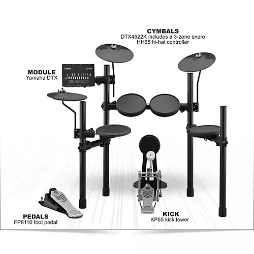 Yamaha DTX452K Electronic Drum Set - musicians--Friend