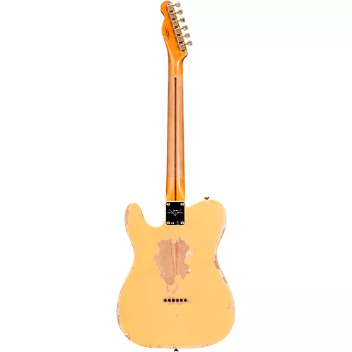 Fender Custom Shop '52 Telecaster Heavy Relic Electric Guitar Aged Nocaster Blonde - musicians--Friend