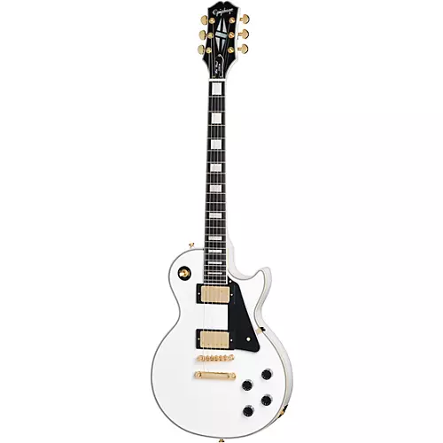 Epiphone Les Paul Custom Electric Guitar Alpine White - musicians--Friend
