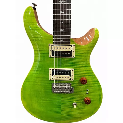 Used PRS SE Custom 24 Green Solid Body Electric Guitar Green - musicians--Friend