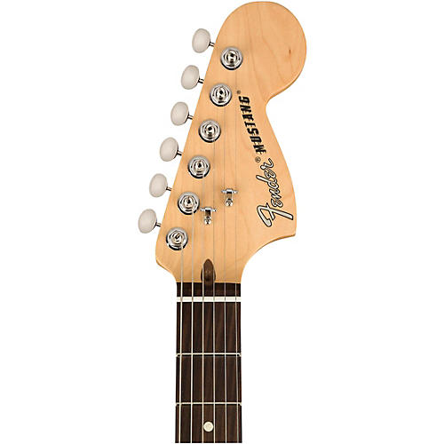 Fender American Performer Mustang Rosewood Fingerboard Electric Guitar Satin Sonic Blue - musicians--Friend