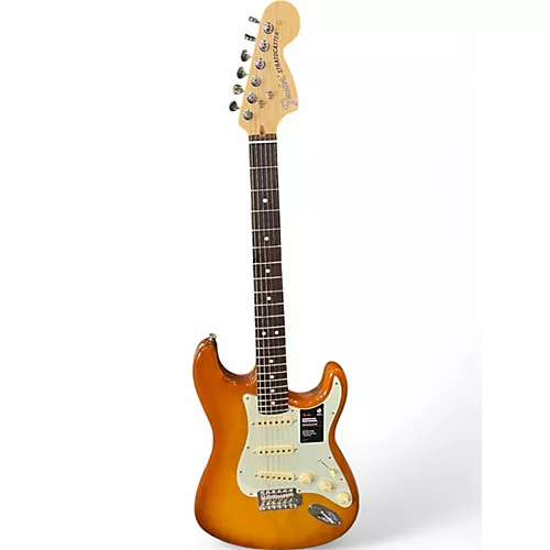 Used 2022 Fender AMERICAN PERFORMER STRATOCASTER Honey Burst Solid Body Electric Guitar Honey Burst - musicians--Friend