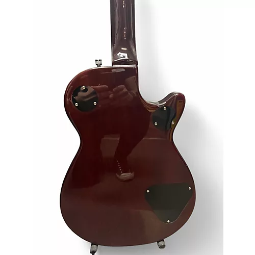 Used Gretsch Guitars G5220 Electromatic Left Handed Dark Cherry Metallic Electric Guitar Dark Cherry Metallic - musicians--Friend