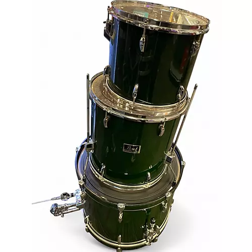 Used Pearl 3 Piece Forum Green Drum Kit Green - musicians--Friend