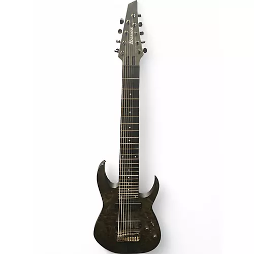 Used Ibanez Ibanez Axe Design Lab RG9PB Transparent Gray Flat Solid Body Electric Guitar Transparent Gray Flat - musicians--Friend